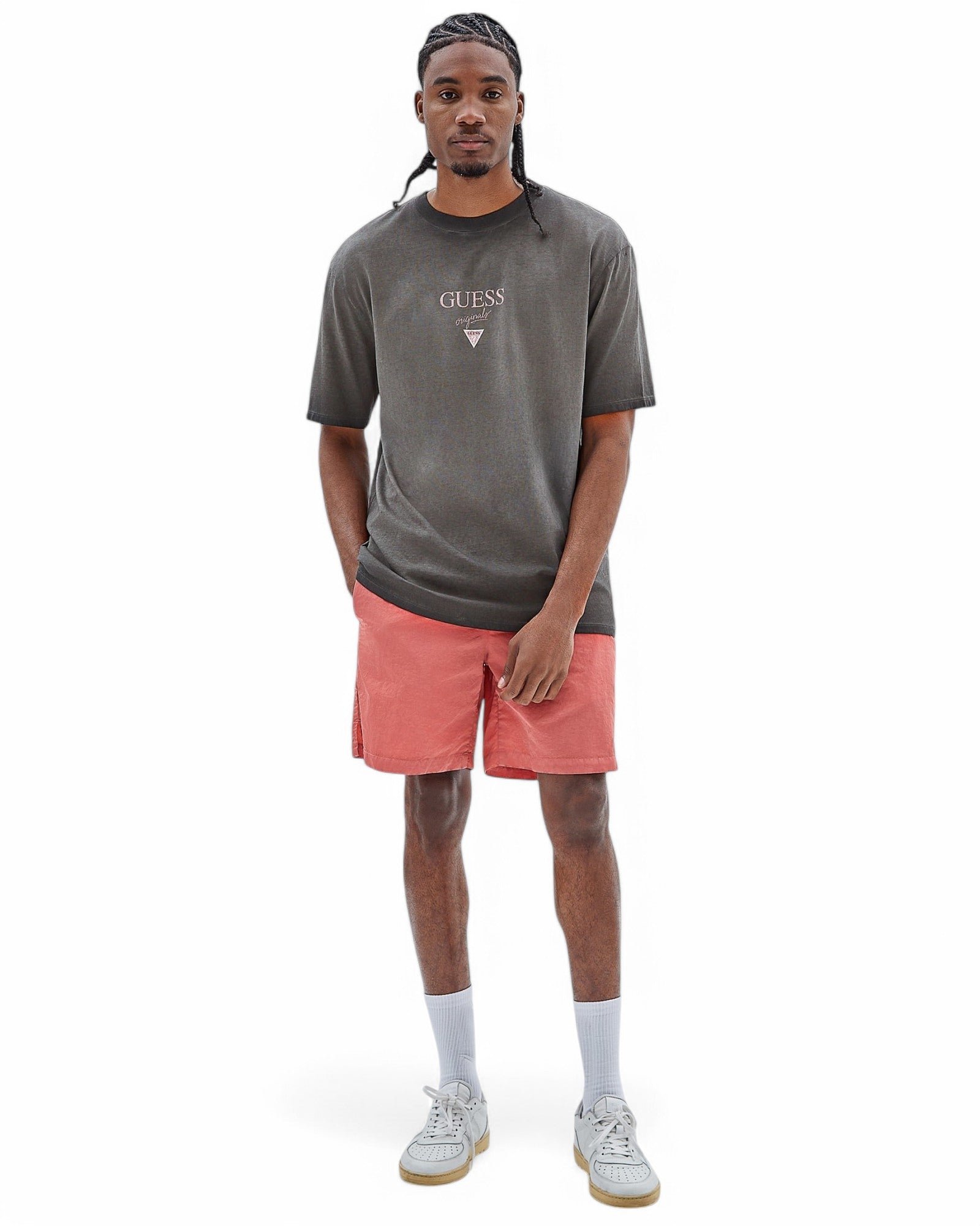 GUESS Originals Baker Logo Tee - Vintage Graphic T-Shirt for Men & Women | Casual Streetwear Fashion | Perfect for Everyday Wear, Outings & Street Style