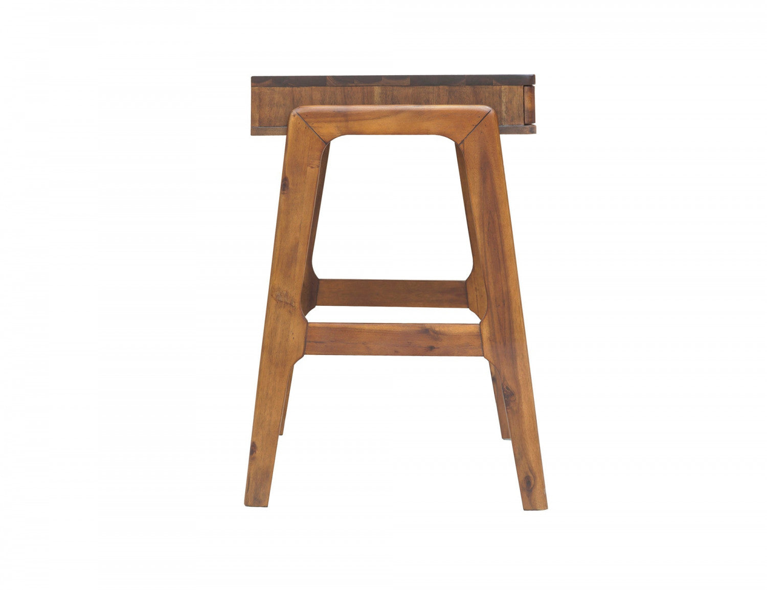 Stylish Brown Wooden Writing Desk for Home Office - Perfect for Study, Work & Remote Learning