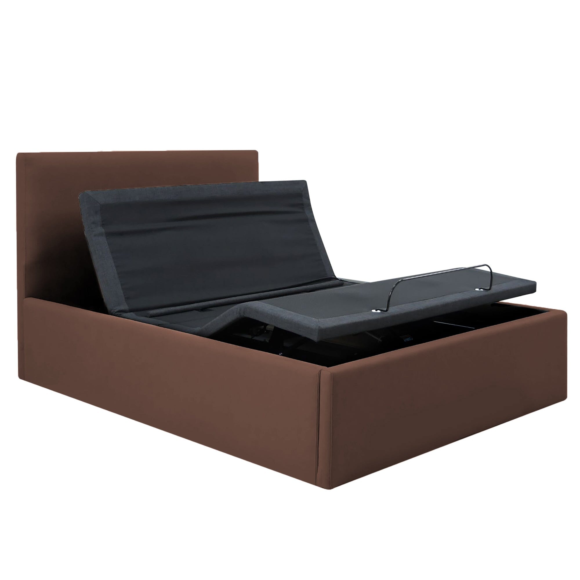 Hybrid Mattress with Motorized Storage Bed Frame - Smart Adjustable Bed Bundle for Ultimate Comfort | Perfect for Master Bedrooms, Guest Rooms & Small Spaces