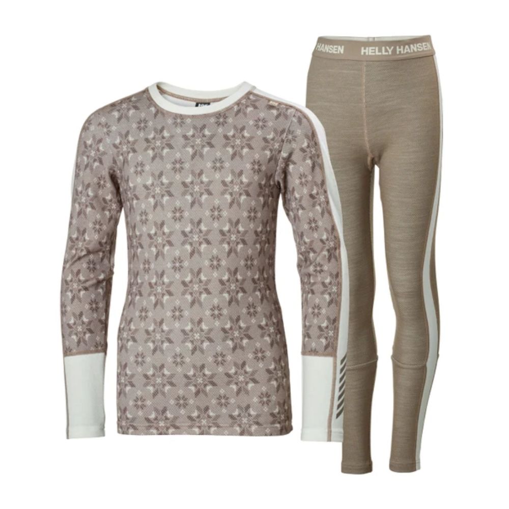Helly Hansen Junior Lifa Merino Ski Thermals Midweight Set - Kids' Winter Base Layer for Skiing & Snowboarding - Warm & Moisture-Wicking Thermal Underwear for Cold Weather Activities