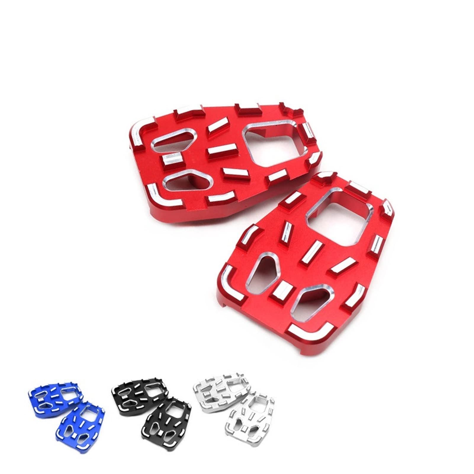 Honda CRF1000L Africa Twin Adventure Sports 2014-2019 Wide Foot Pegs - Billet MX Rest Replacement Upgrade Accessories (Blue) - Durable Off-Road Motorcycle Parts for Adventure Touring & Trail Riding