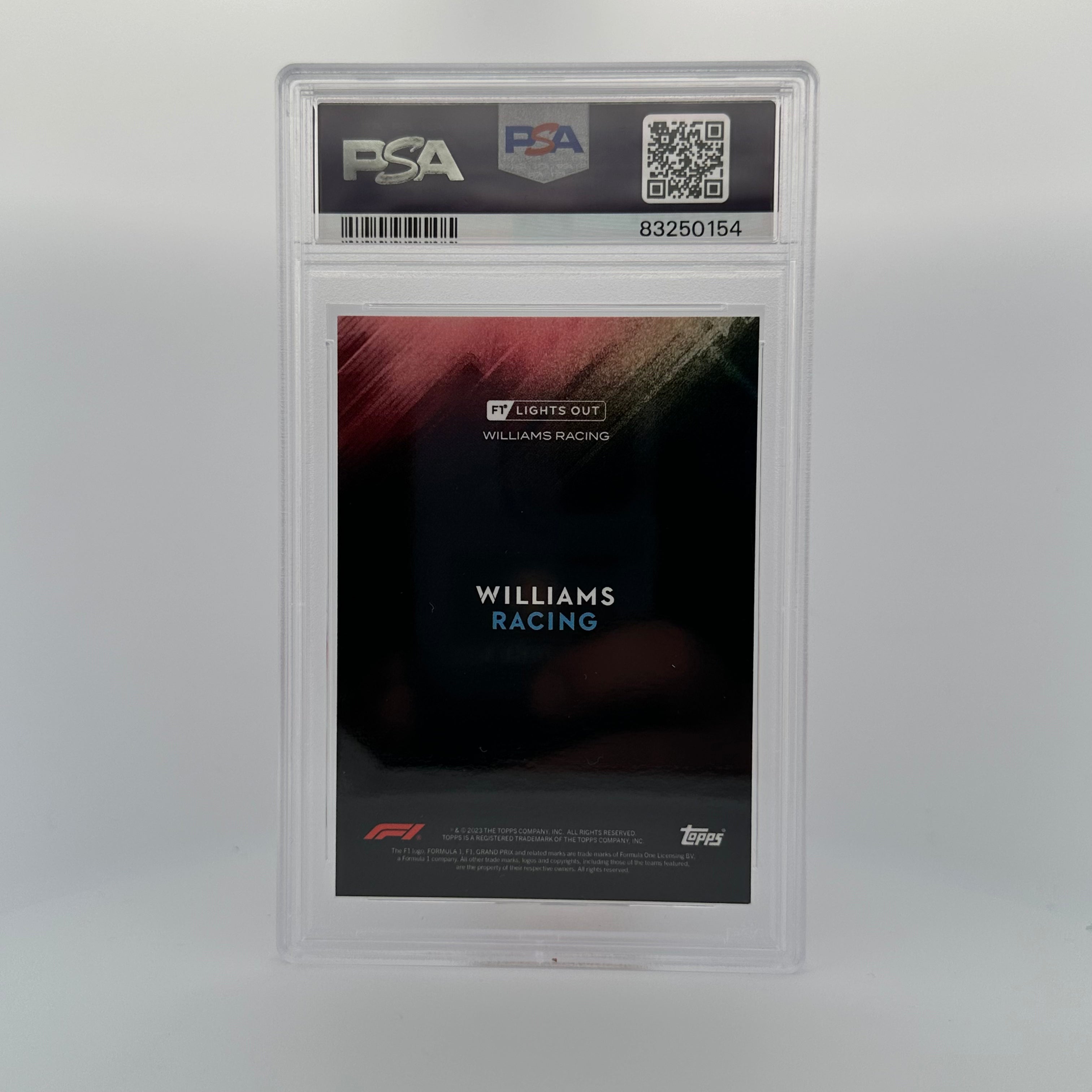 PSA 8 Graded Nicholas Latifi Rainbow Parallel 5/5 - Rare Trading Card for Collectors & Sports Memorabilia Enthusiasts - Perfect for Display, Investment & Card Game Tournaments
