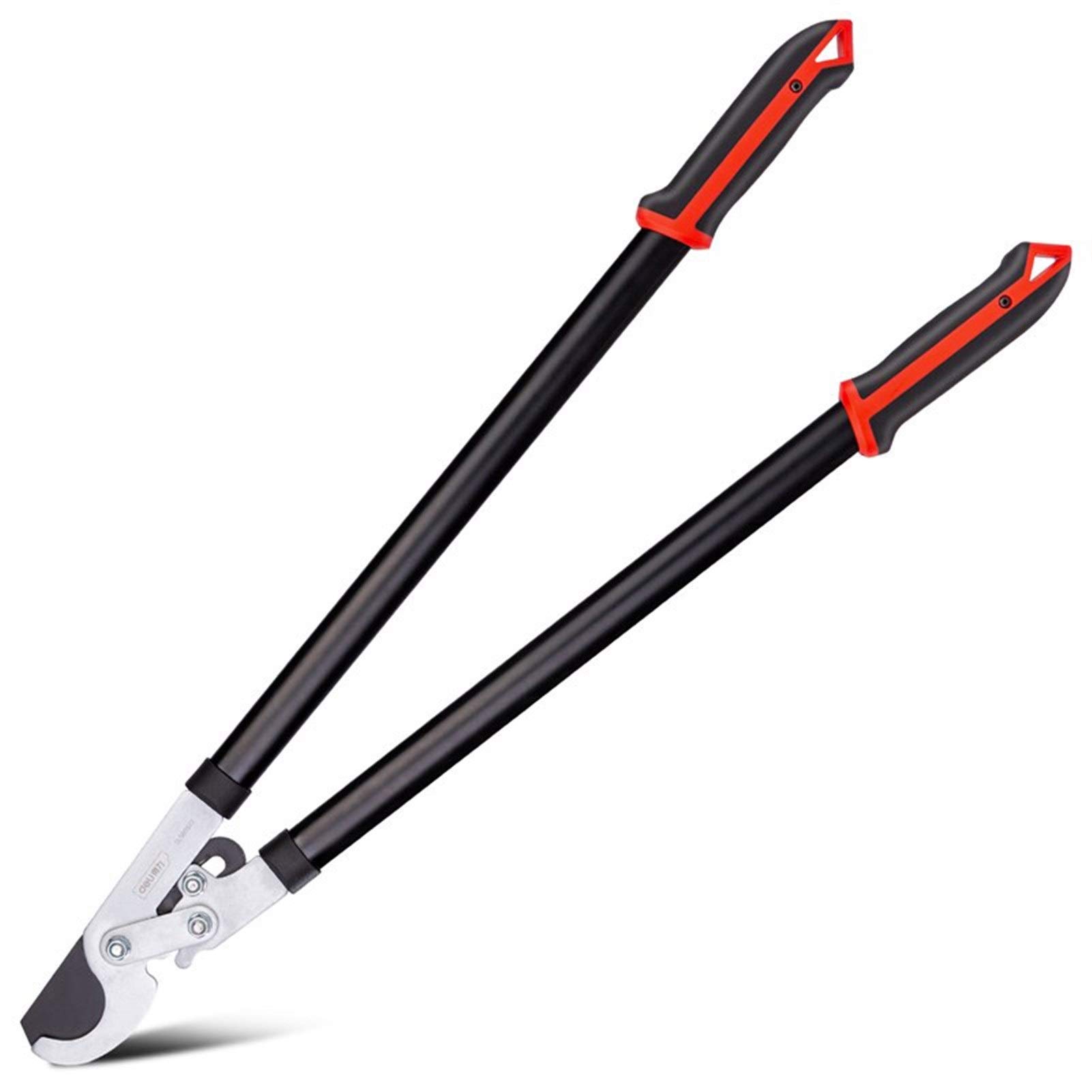 SK5 Long Handle Garden Loppers - Heavy Duty Pruning Shears with Replaceable Sharp Blades, Durable Branch Cutter for Tree Trimming and Gardening (Red) - Perfect for Landscaping, Yard Maintenance and Professional Arborist Work