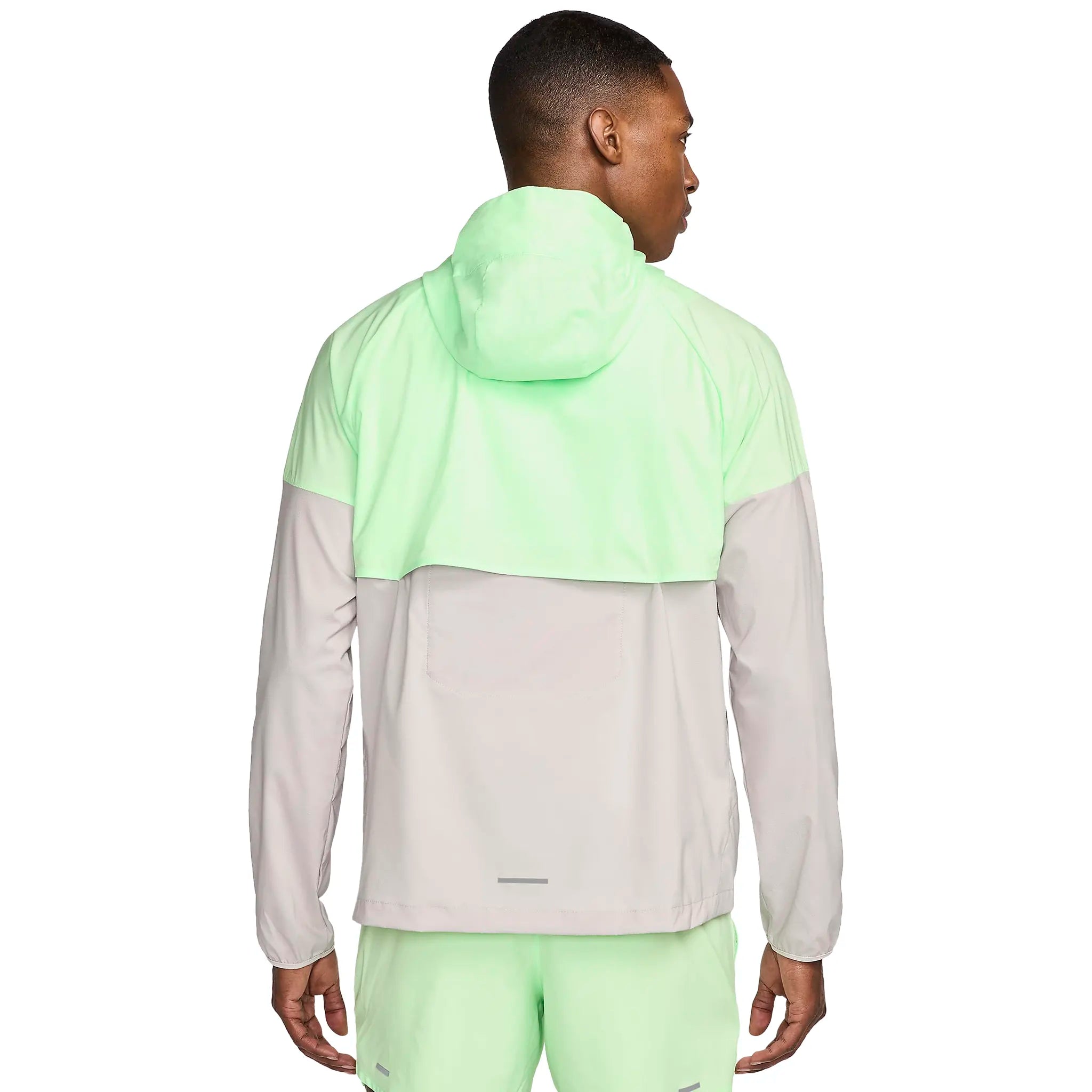 Nike Repel Packable Windrunner Jacket - Vapor Green & Iron Ore - Waterproof & Lightweight for Outdoor Running, Hiking & Travel