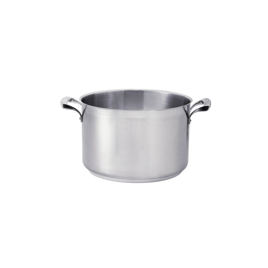 Thermalloy 22 Qt Stainless Steel Sauce Pot with Lid - Heavy Duty Cooking Pot for Soups, Stews & Pasta - Commercial Grade Restaurant & Home Kitchen Use