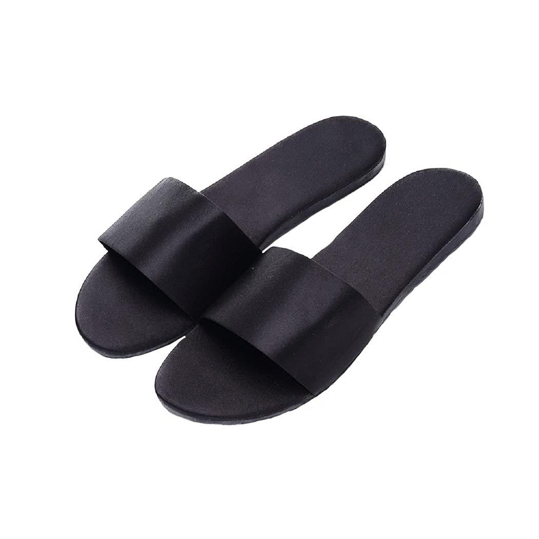 HANDKEI Women's Summer Satin Slippers - Breathable Indoor Flat Sandals for Home Comfort | Perfect for Lounging, Spa Days & Relaxation