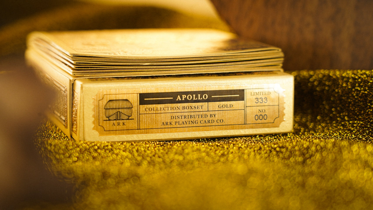 Premium Apollo Playing Cards Set - Luxury Walnut Wood Box Collection for Poker, Magic Tricks & Card Games - Perfect for Gifts, Collectors & Game Nights