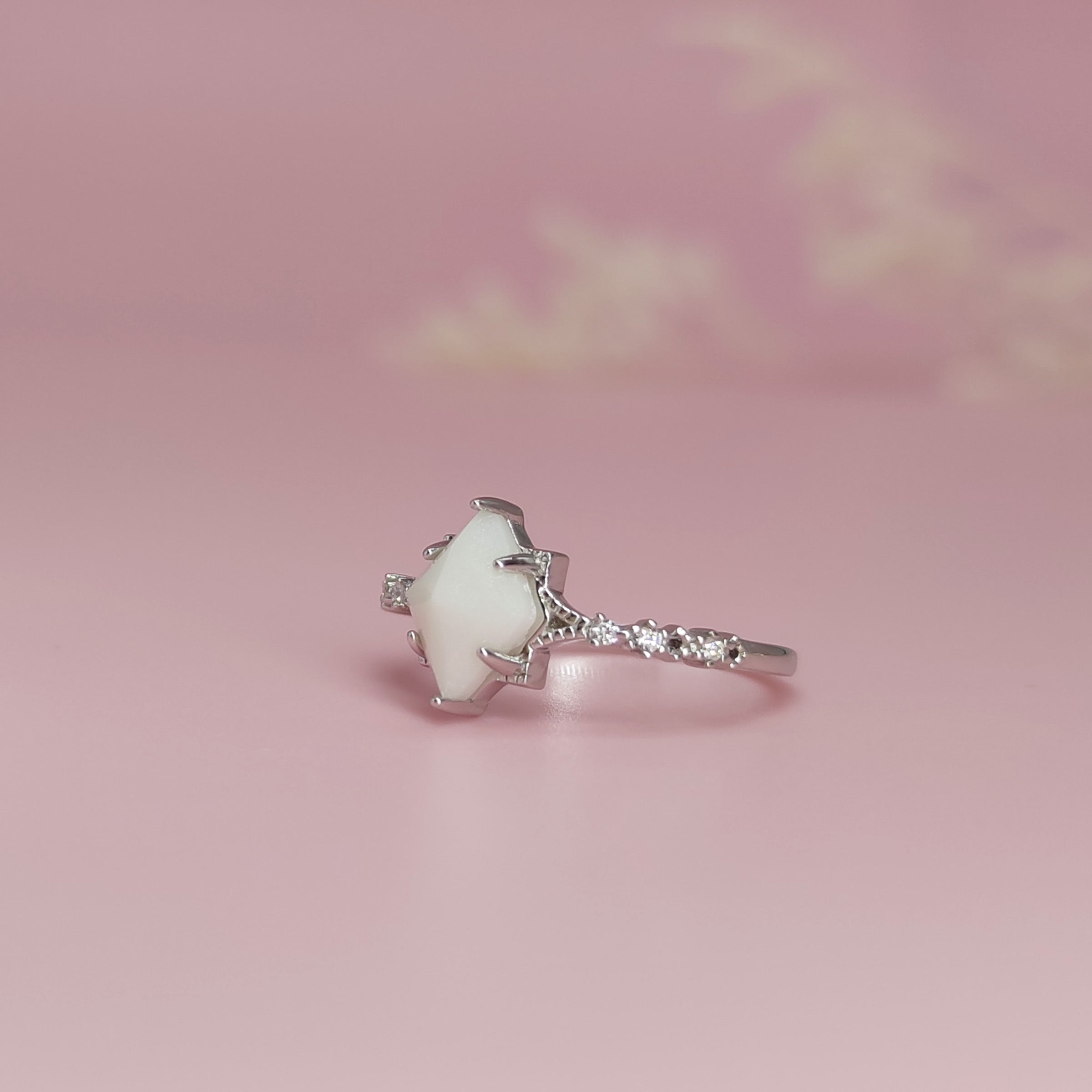 Sterling Silver Diamond-Shaped Breastmilk Keepsake Ring DIY Kit - Perfect for Moms, Baby Showers & Memorial Jewelry Gifts