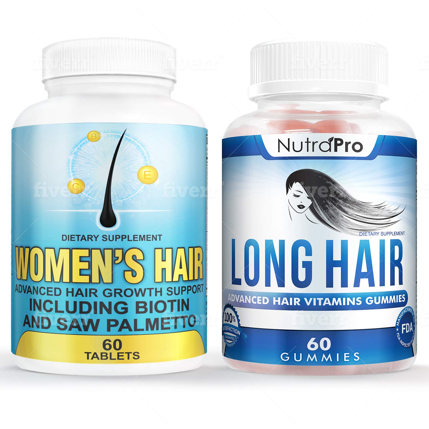 Long Hair Gummies with Biotin & Collagen - Hair Growth Vitamins for Women | Promotes Stronger, Thicker Hair | Perfect for Daily Hair Care Routine & Healthy Hair Maintenance