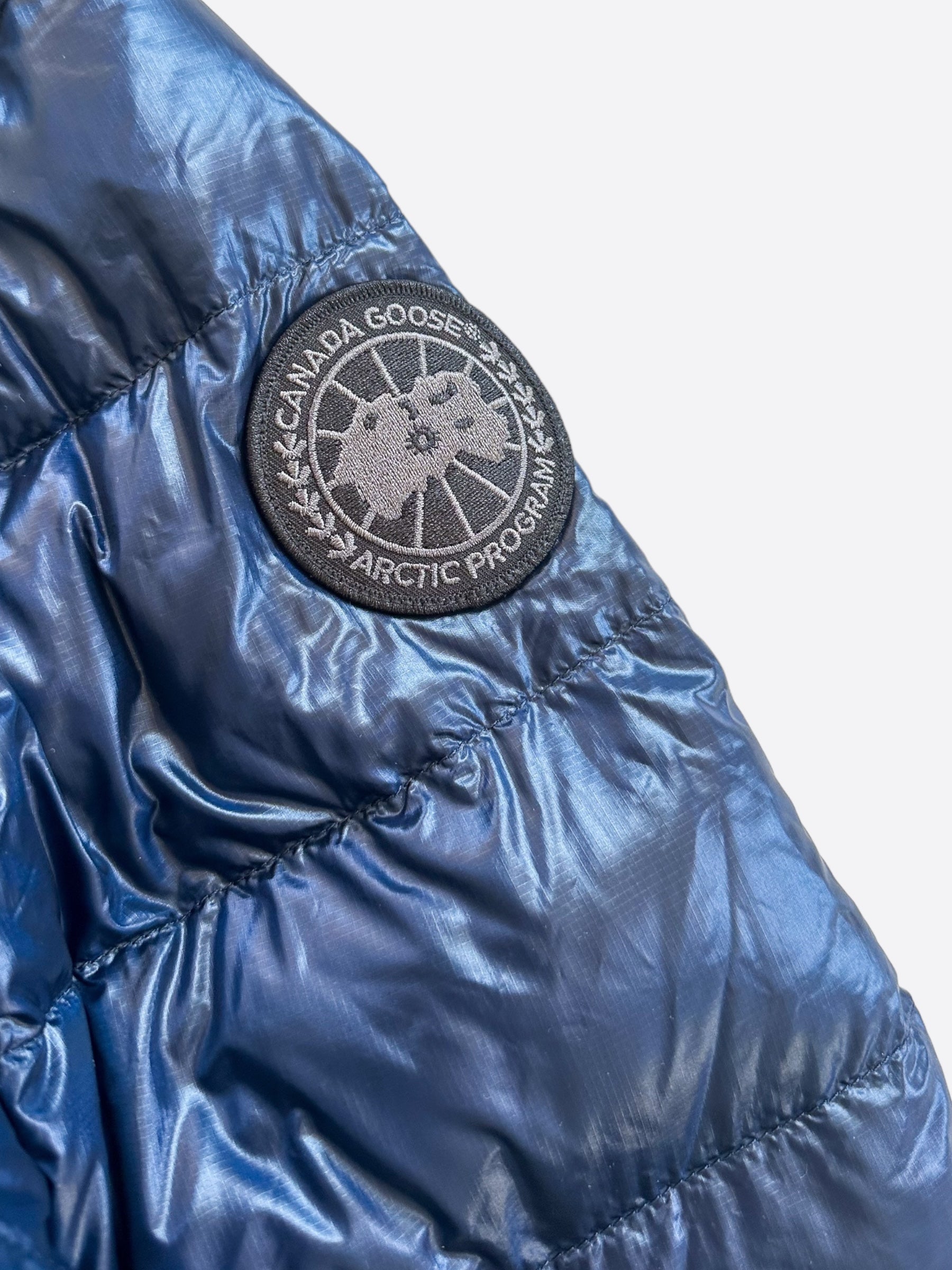 Canada Goose Navy Crofton Black Label Men's Winter Jacket - Waterproof Windproof Parka for Extreme Cold Weather - Perfect for Snowboarding, Skiing & Outdoor Adventures