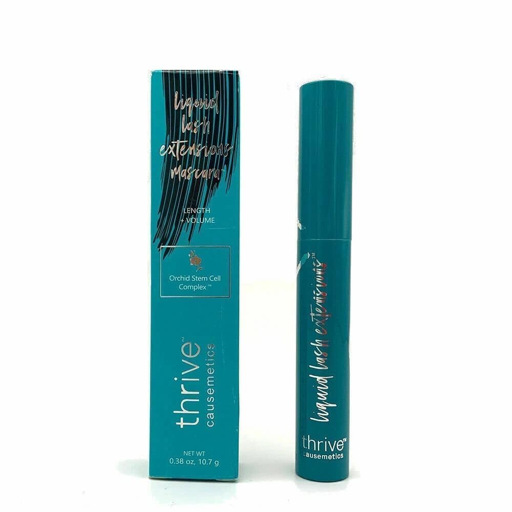 Thrive Lash Extensions Mascara - Brynn Waterproof & Sweat-Resistant Volumizing Mascara (Rich Black, 10.7g/0.38 OZ) for Long-Lasting Lashes - Perfect for Weddings, Gym & Everyday Wear