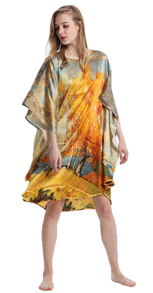 Grace Silk 100% Pure Mulberry Silk Nightgown for Women - Luxurious Soft Sleepwear for Comfortable Nights & Bridal Lingerie