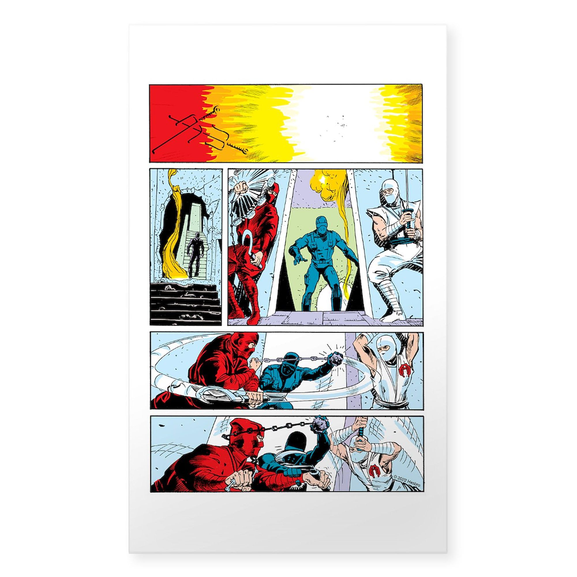 GI Joe Storm Shadow Comic Rectangle Bumper Stickers 10-Pack - Durable Car Decals for Vehicles, Laptops & Windows - Perfect for Car Enthusiasts & Comic Fans