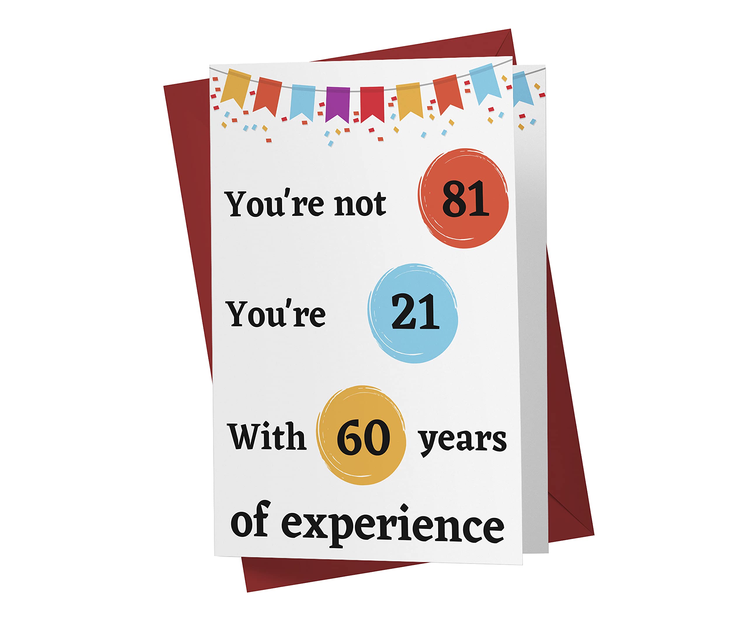 Funny 81st Birthday Card for Men & Women - Hilarious Gift Idea