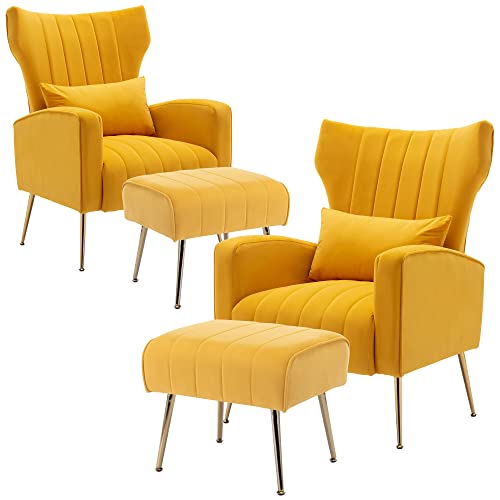 Yellow W/ Ottoman