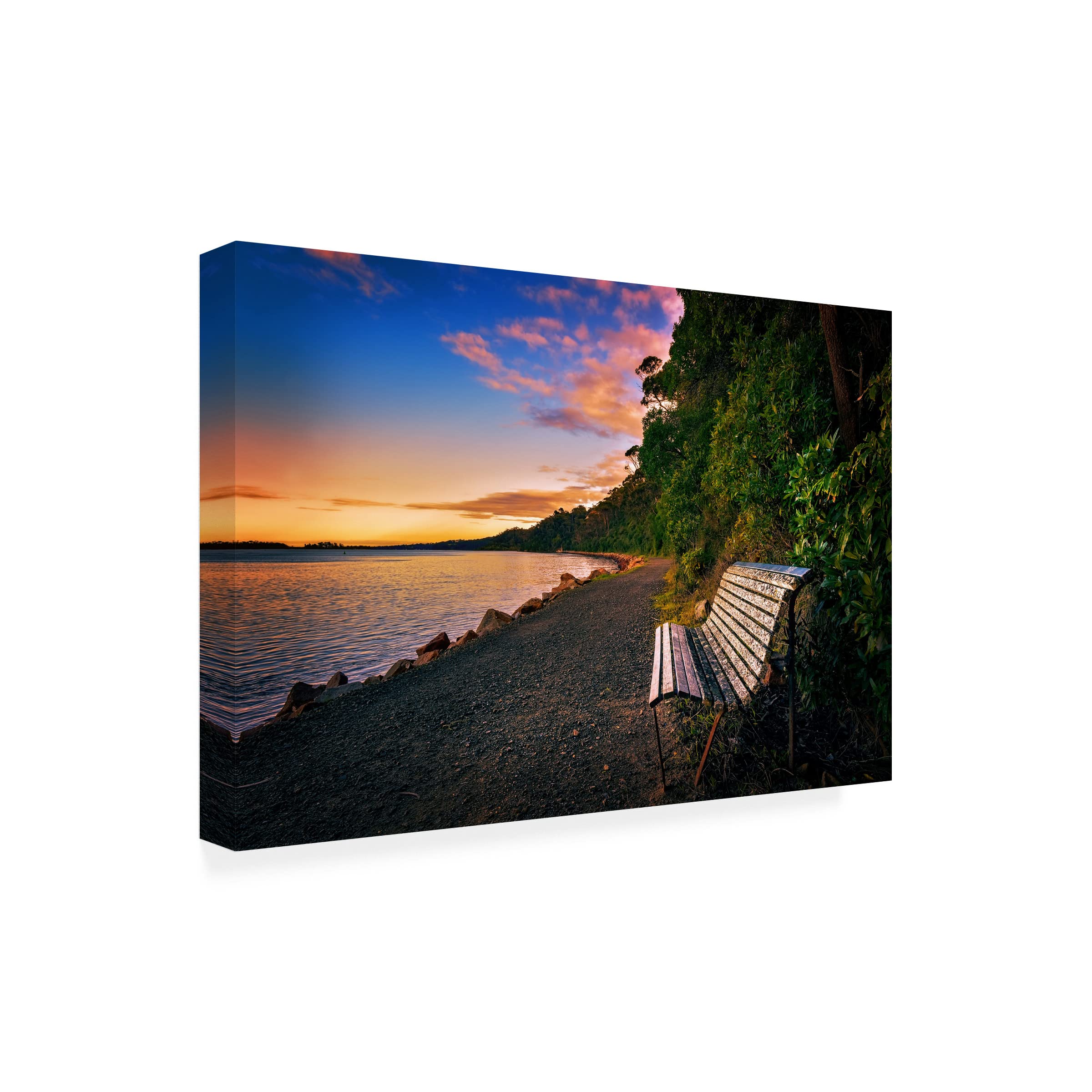 Trademark Fine Art 'Watching The Dawn' Canvas Wall Art by Tracie Louise - Modern Home Decor for Living Room, Bedroom & Office