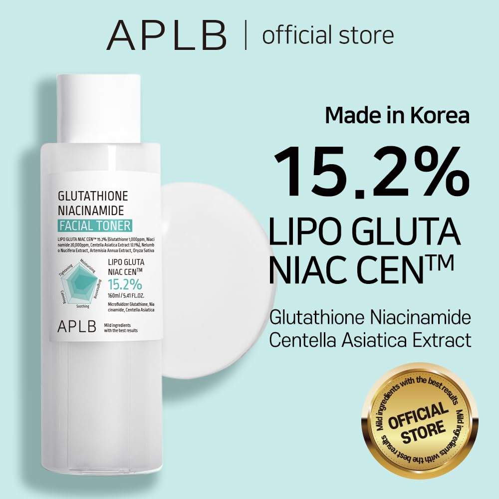 APLB Glutathione Niacinamide Toner - Korean Skincare for Moisture & Skin Texture | Brightening & Hydrating Facial Care