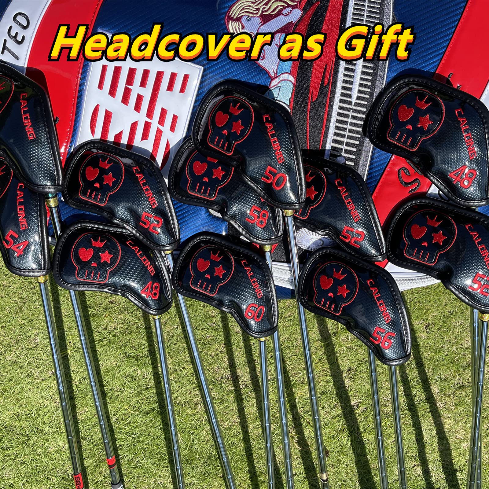 Premium S20C Forged Golf Wedges Set - 48° 50° 52° 54° 56° 58° 60° Right Hand Skull Sand Wedge for Men with Milled Face for Maximum Spin Control - Perfect for Pitching, Chipping & Lob Shots on the Course