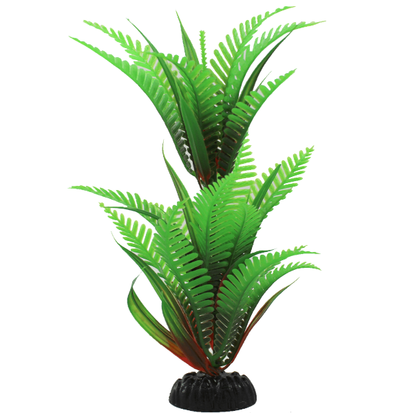 Premium Green Fern Plastic Aquarium Plants (8-Pack) - Realistic Fish Tank Decorations for Freshwater & Saltwater Aquariums - Perfect for Betta Fish, Goldfish, Shrimp & Tropical Fish Habitats