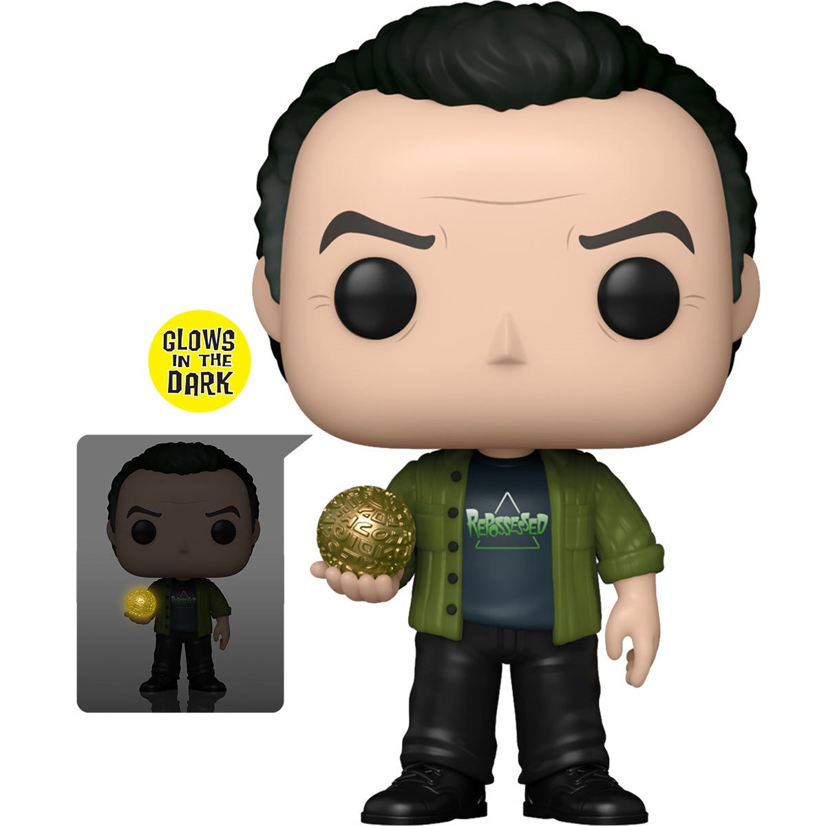 Ghostbusters: Frozen Empire Ray Stantz Glow in the Dark Funko Pop! Vinyl Figure #1510 - Collectible Toy for Movie Fans, Perfect for Display & Gifts