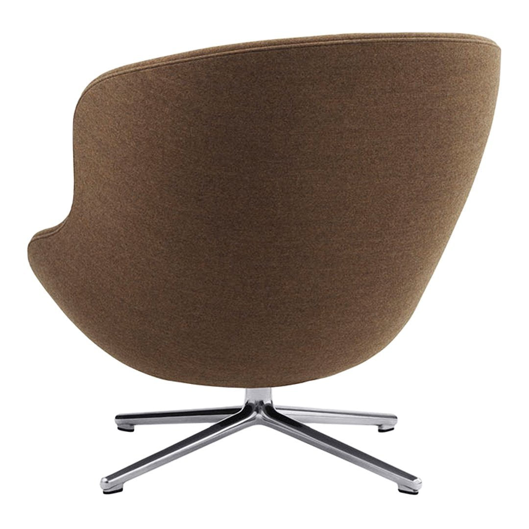 Modern Hyg Lounge Chair with Low Swivel Base - Comfortable Recliner for Living Room, Bedroom, or Office Relaxation
