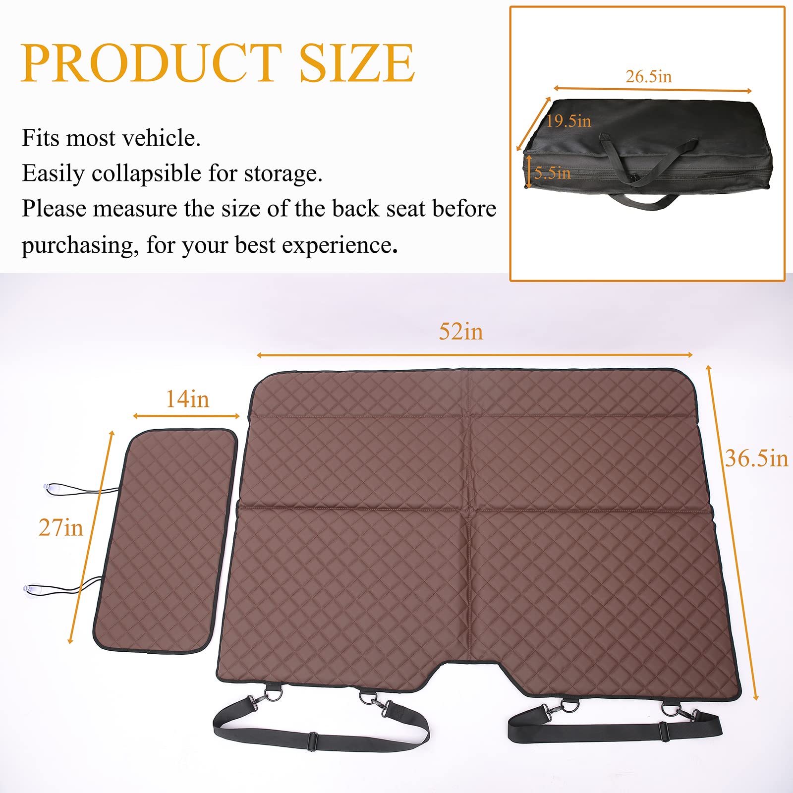 Non-Inflatable Car Mattress - Double-Sided Travel Mattress for Cars, SUVs & Trucks | Backseat Bed Extender for Camping & Road Trips | Perfect for Rest During Travel & Outdoor Adventures