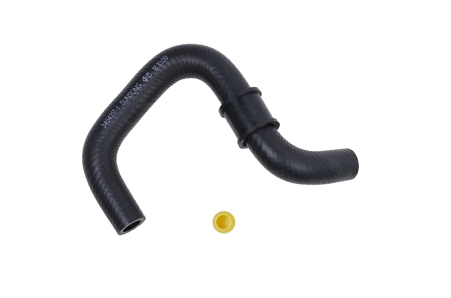 Sunsong 3404317 Power Steering Reservoir Hose Replacement - High-Quality Durable Fit for Ford, Chevy, Dodge - Perfect for DIY Auto Repair & Maintenance
