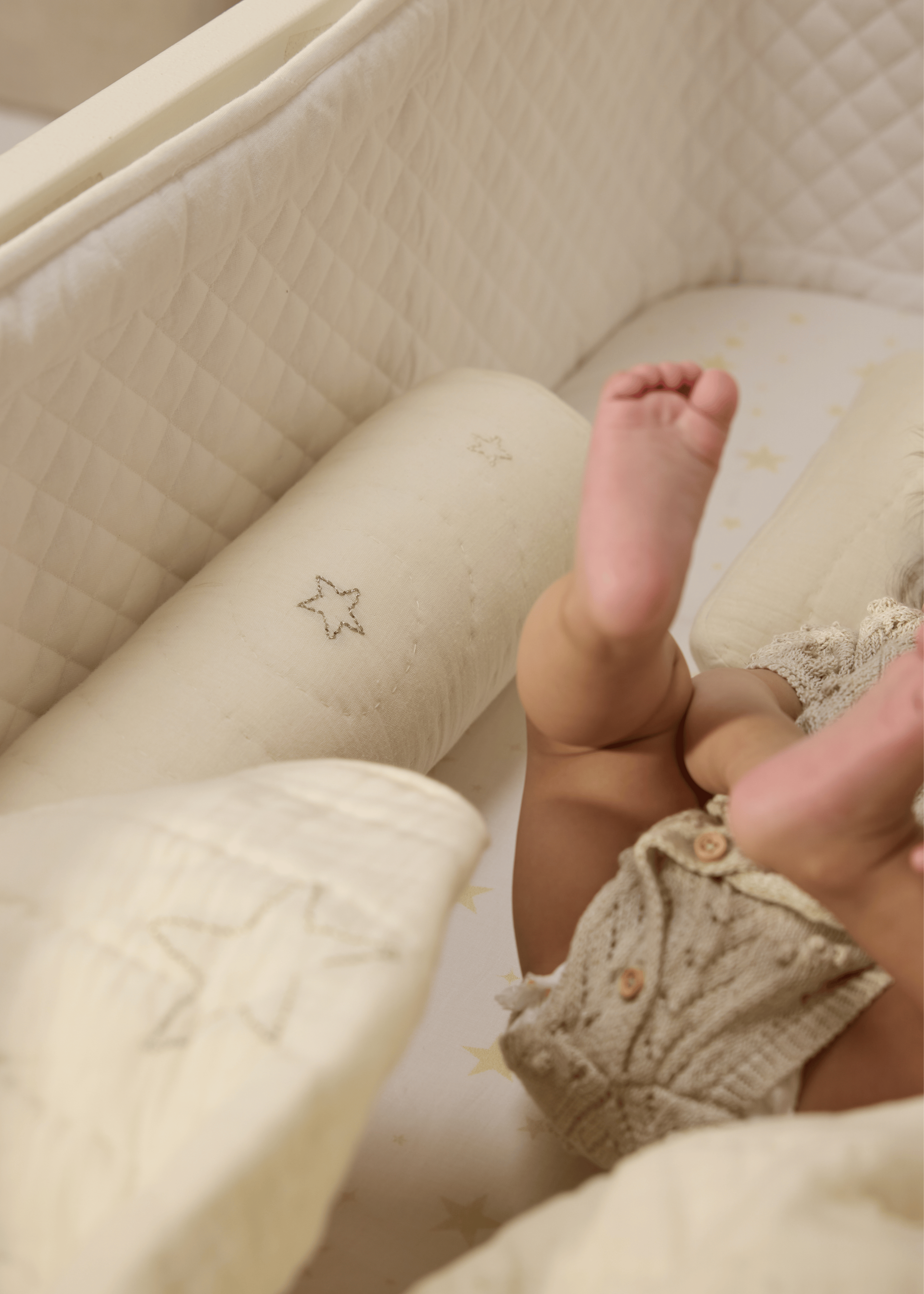 Luna Baby Cot Bedding Set - Soft & Breathable Crib Sheets for Newborns & Toddlers - Perfect for Nursery, Daycare & Travel - 3-Piece Set (Fitted Sheet, Flat Sheet, Pillowcase)