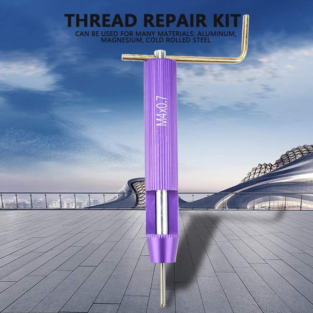 M4x0.7 Thread Repair Kit - Screw Threaded Inserts Repair Tool Set with Wire Insert Installation | Perfect for Automotive, Machinery & DIY Home Repairs