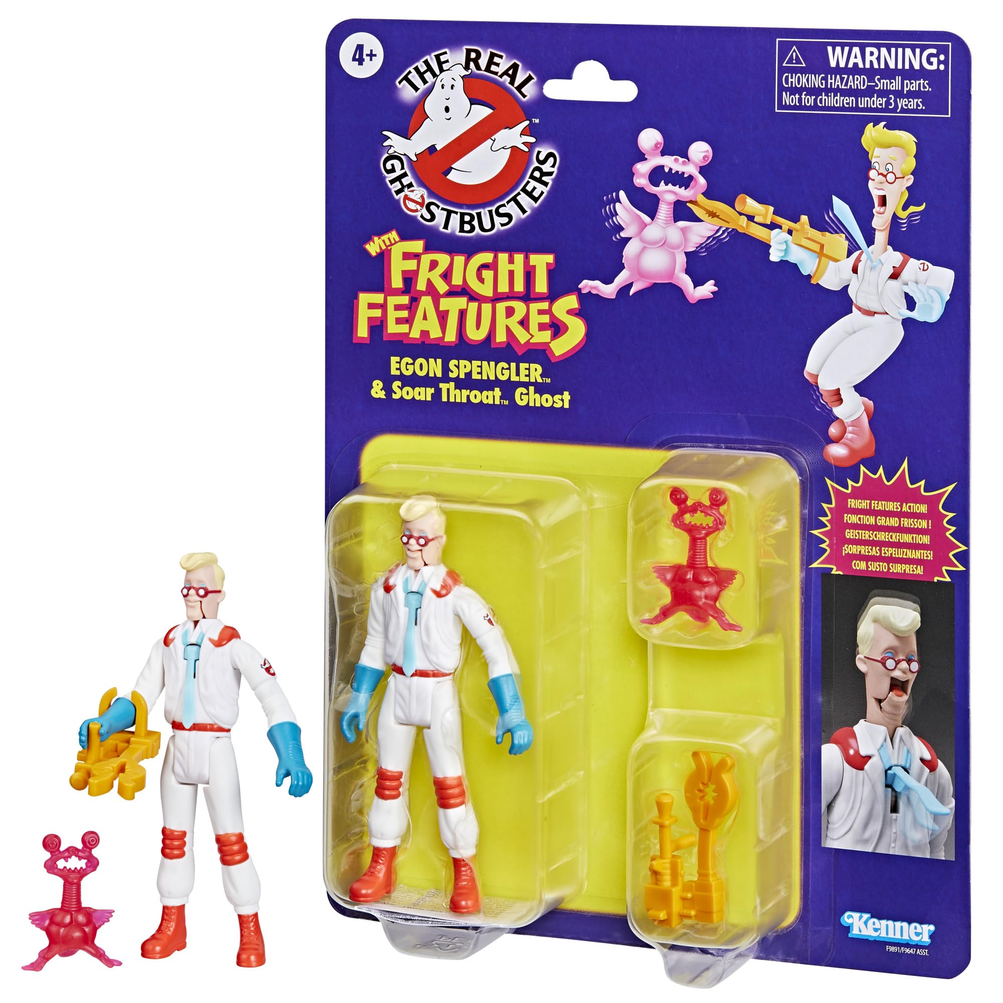 Ghostbusters Kenner Classics Egon Spengler & Slimer Action Figures - Retro Collectible Toys for Kids Ages 4+, Perfect for Playtime, Halloween Costumes, and Movie-Themed Birthday Parties