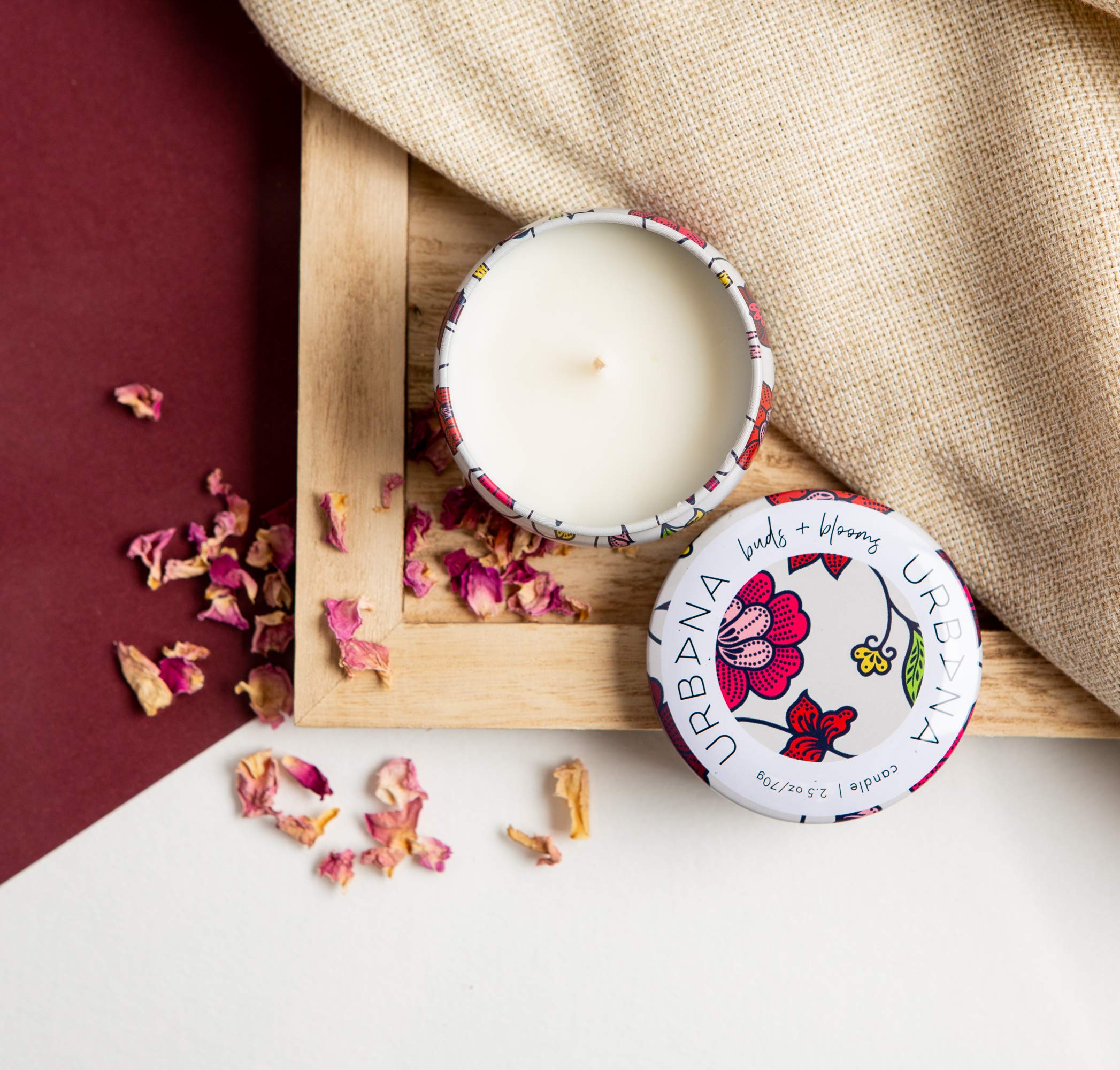 5986 Home Collection Fragrance Candle - Buds & Blooms Scented Soy Wax Candle for Relaxation, Aromatherapy & Home Decor | Perfect for Living Room, Bedroom & Bathroom