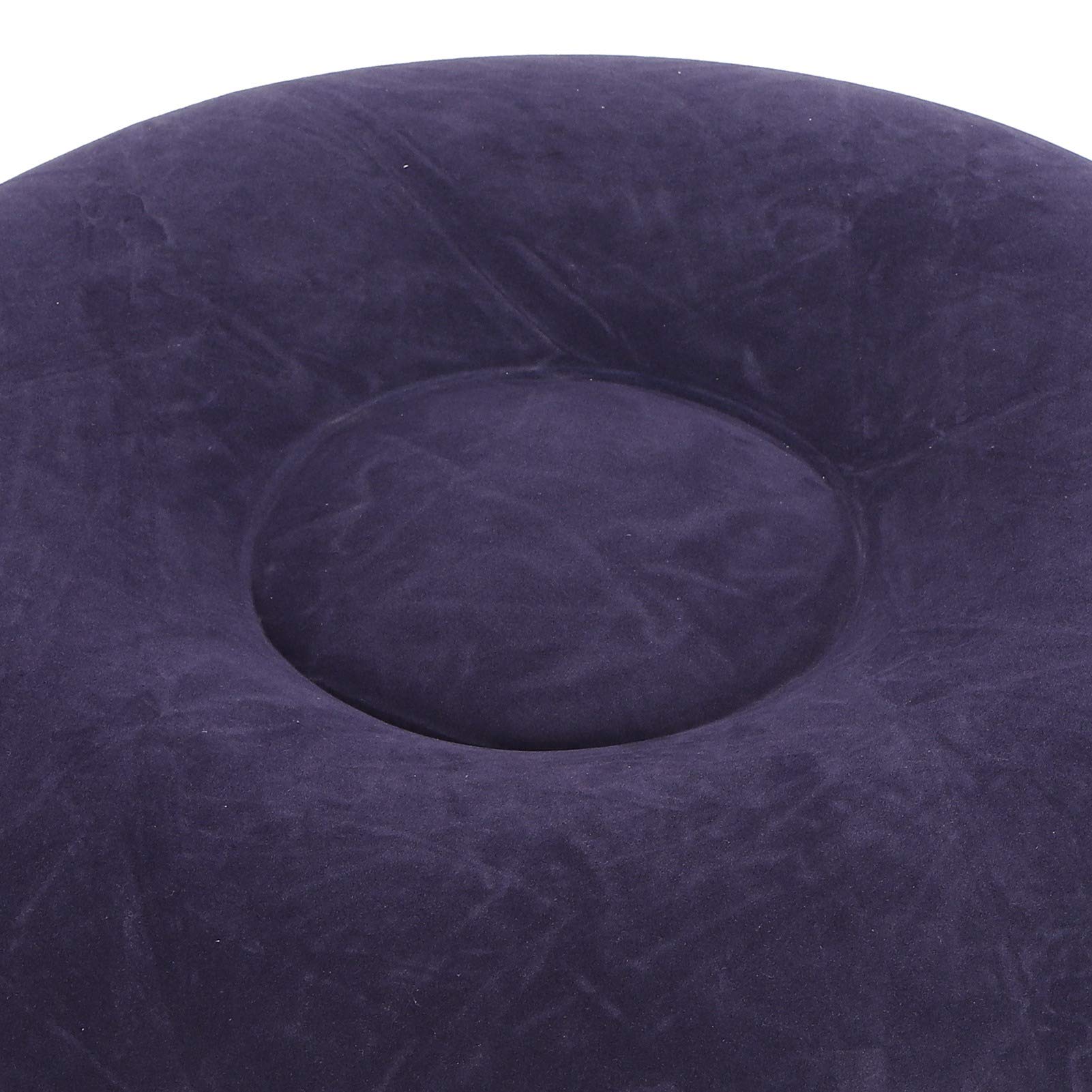 **Inflatable Chair for Outdoor & Indoor Use - Portable Round Air Chair with Flocking Stool & Footrest Cushion - Perfect for Home, Office, Travel, Camping & Beach Relaxation**