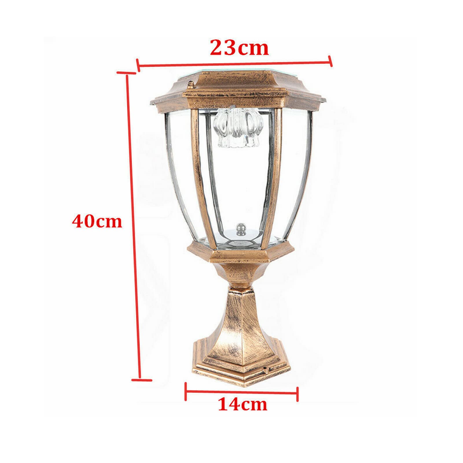 2 Pack Solar Post Lights - Outdoor LED Solar Powered Lanterns for Garden, Yard & Pathway Lighting | Weatherproof & Energy Efficient for Driveway, Patio & Landscape Decor