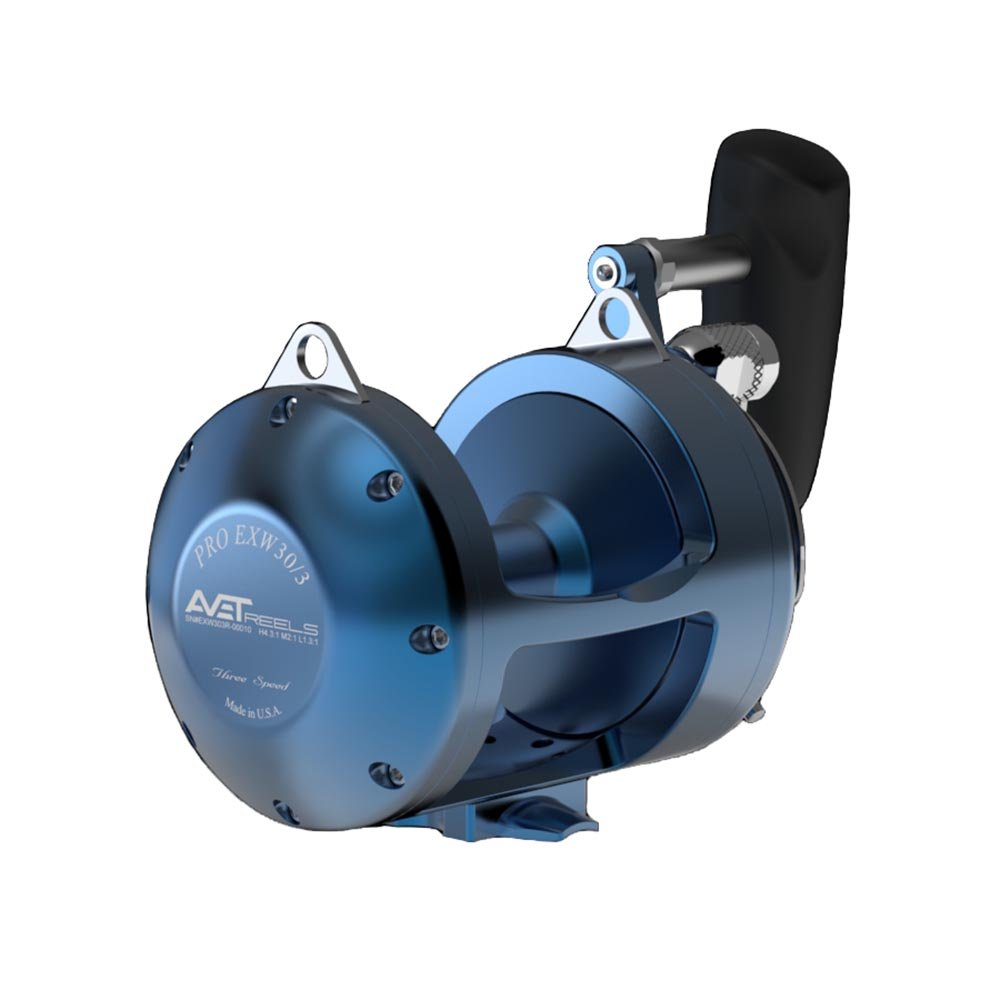 Avet Pro EXW 30/3 Wide 3-Speed Fishing Reel - Saltwater & Offshore Big Game Fishing Gear for Tuna, Marlin, and Swordfish