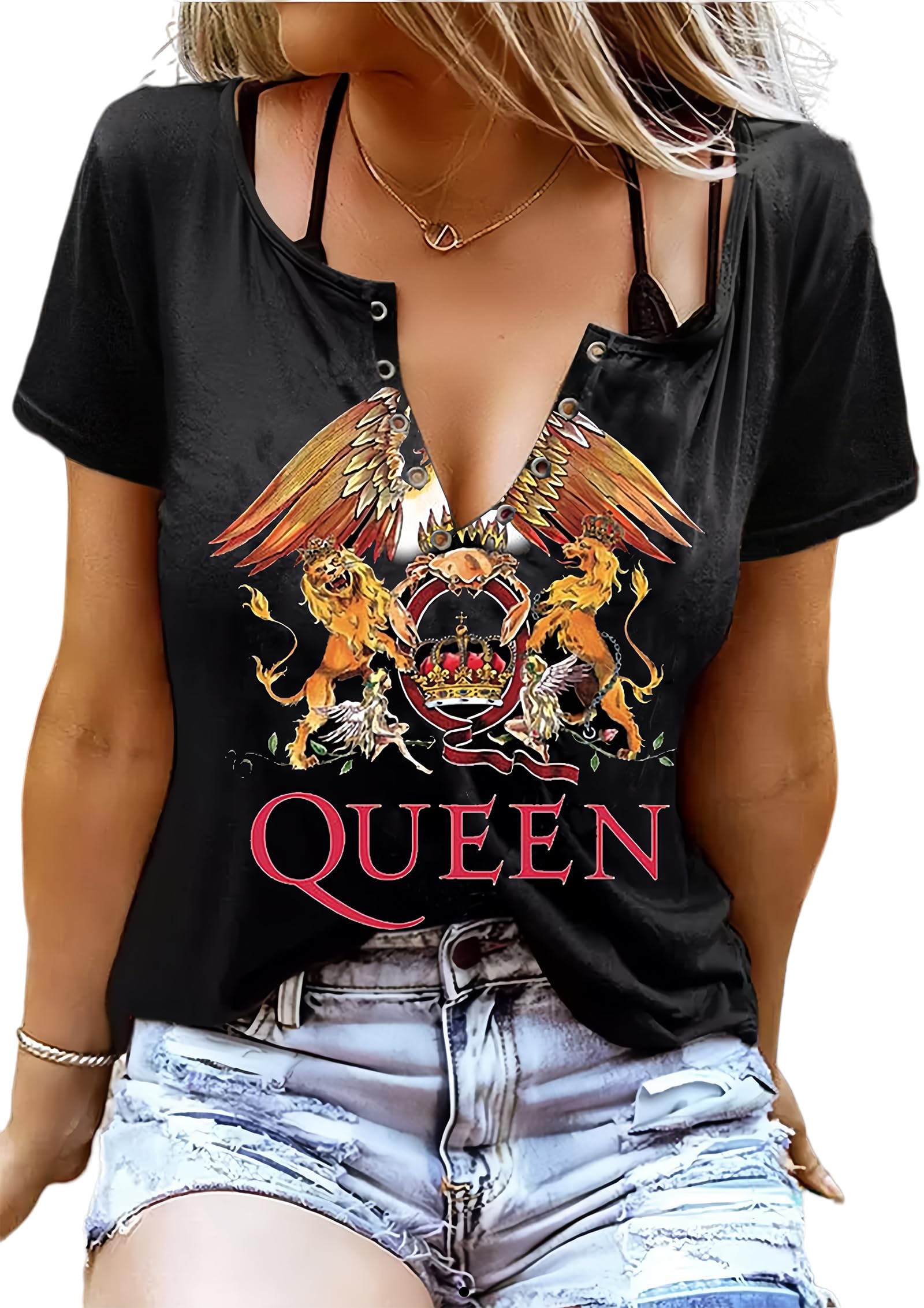 Vintage Rock and Roll T-Shirts for Women | Retro Band Tees | Country Music Graphic Tops | Funny Concert Shirt | Casual Summer T-Shirt for Music Lovers | Perfect for Concerts, Festivals and Casual Wear