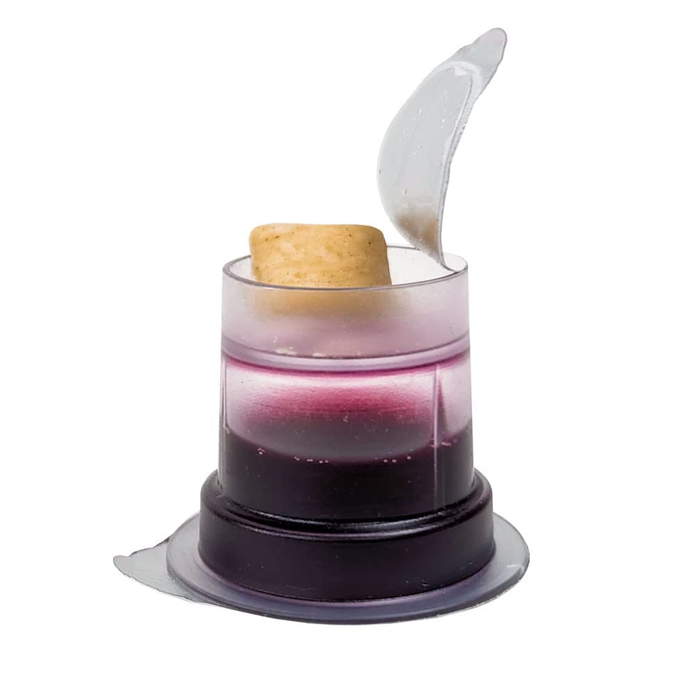 TrueVine Prefilled Communion Cups & Wafers Set - 1500 Count Gluten-Free Bread & Grape Juice - Leakproof Packaging for First Communion, Church Services & Religious Events
