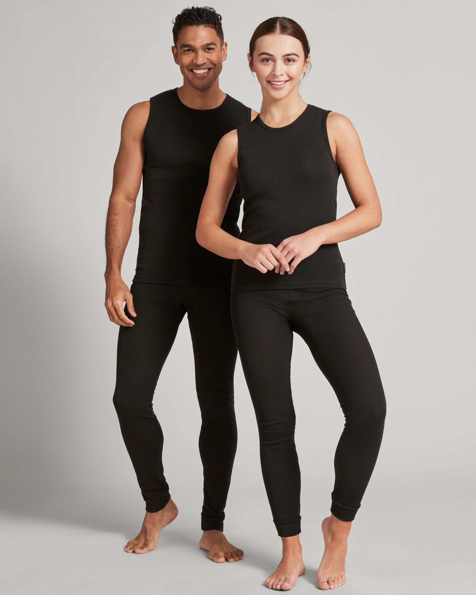 KMDCore Polypro Long John Thermal Underwear Pants for Men & Women - Black - Perfect for Winter Sports, Camping & Outdoor Activities