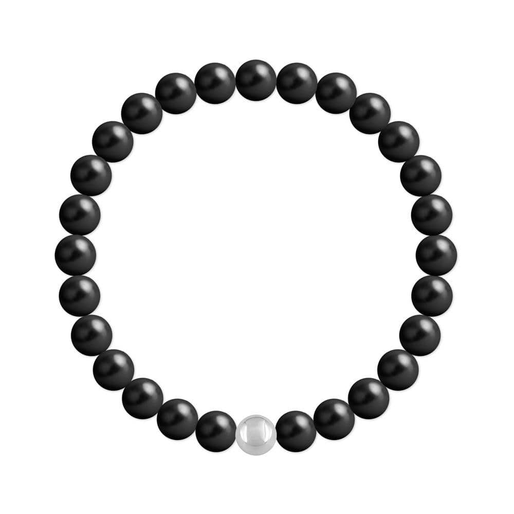 Elegant Black Pearl Bracelet with Genuine Swarovski Crystals | Luxury Women's Jewelry for Parties, Weddings & Special Occasions