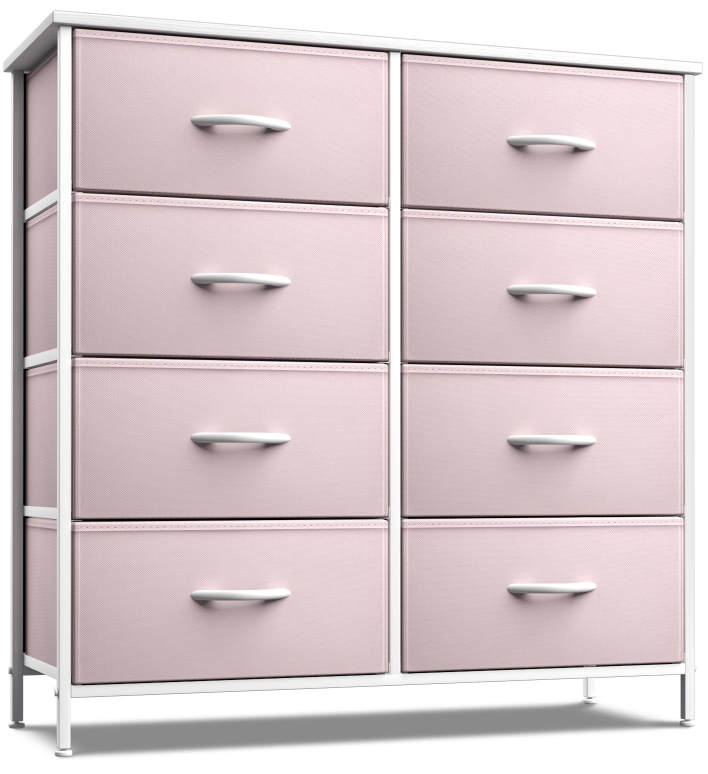 Sorbus 8-Drawer Kids Dresser Organizer - Pink Storage Chest for Clothes, Toys & Nursery Essentials - Perfect for Bedroom, Kids Room & Closet Organization (31.5
