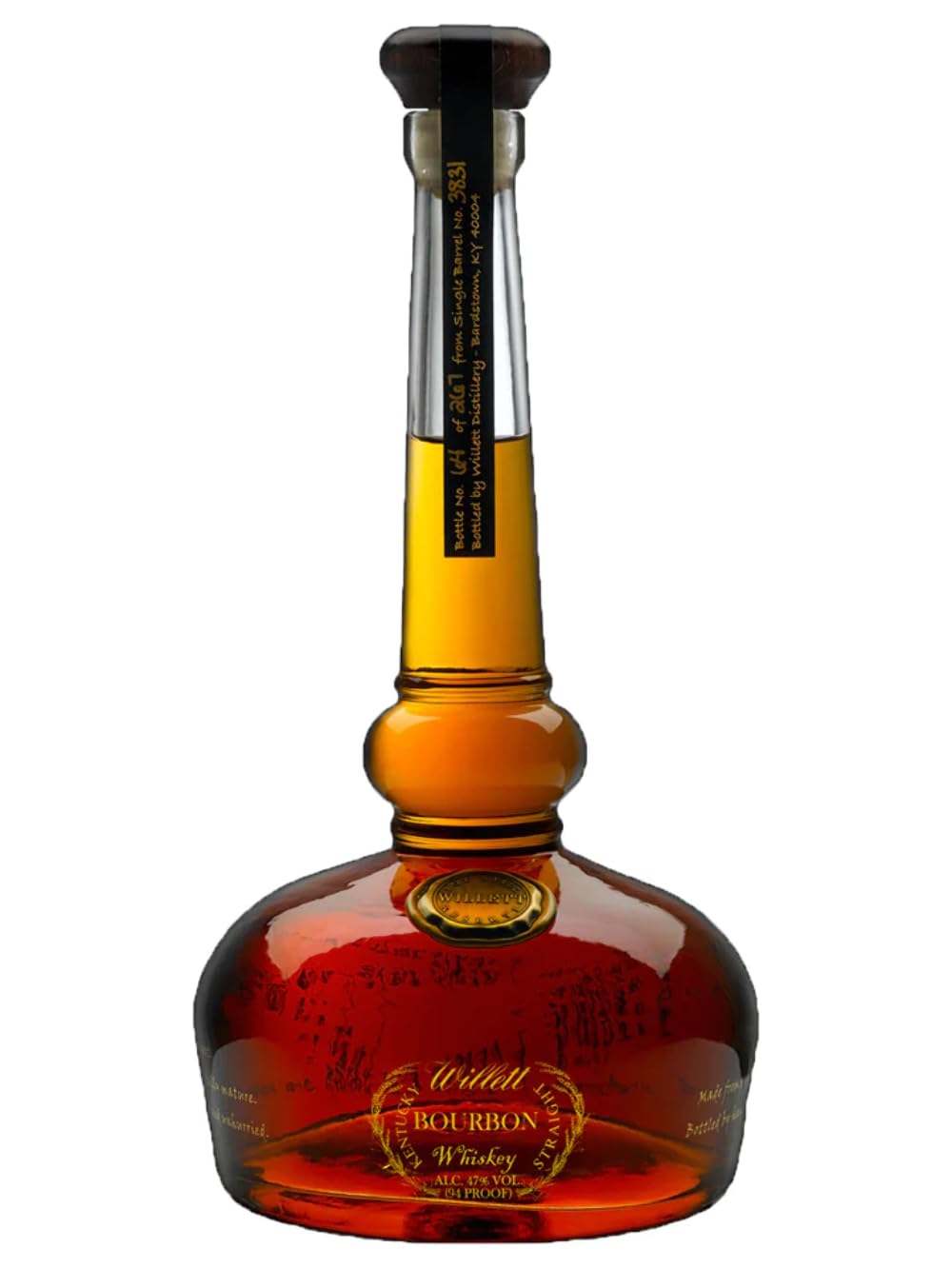 Willett Pot Still Reserve Kentucky Straight Bourbon Whisky 750ml - Premium Small Batch Bourbon for Gifting, Collecting & Cocktail Making