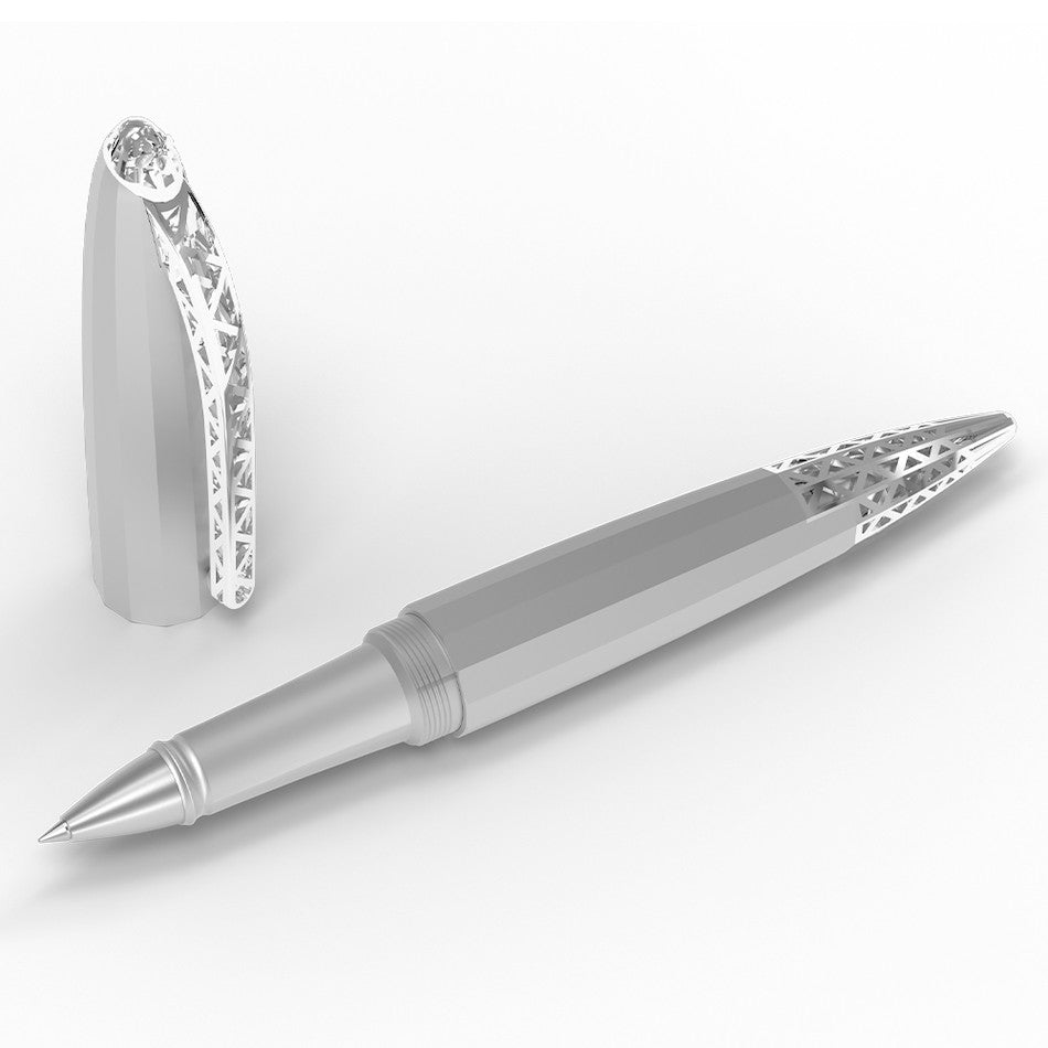 Diplomat Zepp Rollerball Pen - Premium Chrome Finish Writing Instrument for Business, Office & Gift Giving