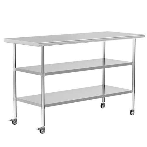 W/ Wheel & 2 Undershelves
