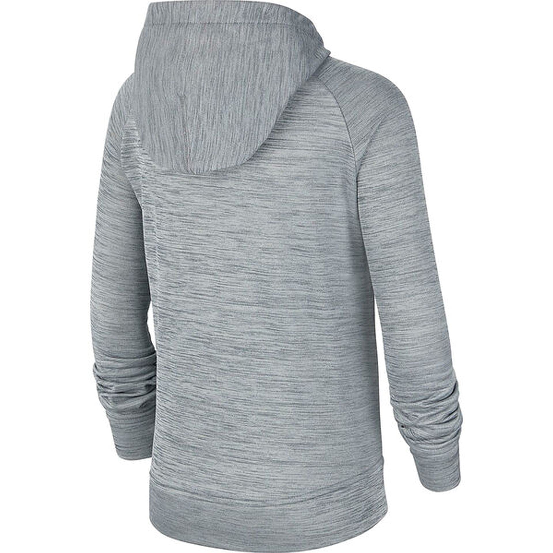 Nike Kids Boys Therma GFX Pullover Hoodie - Lightweight Fleece Jacket for Little & Big Kids - Smoke Grey Heather Black - Size 8 Big Kids - Perfect for School, Sports & Outdoor Activities