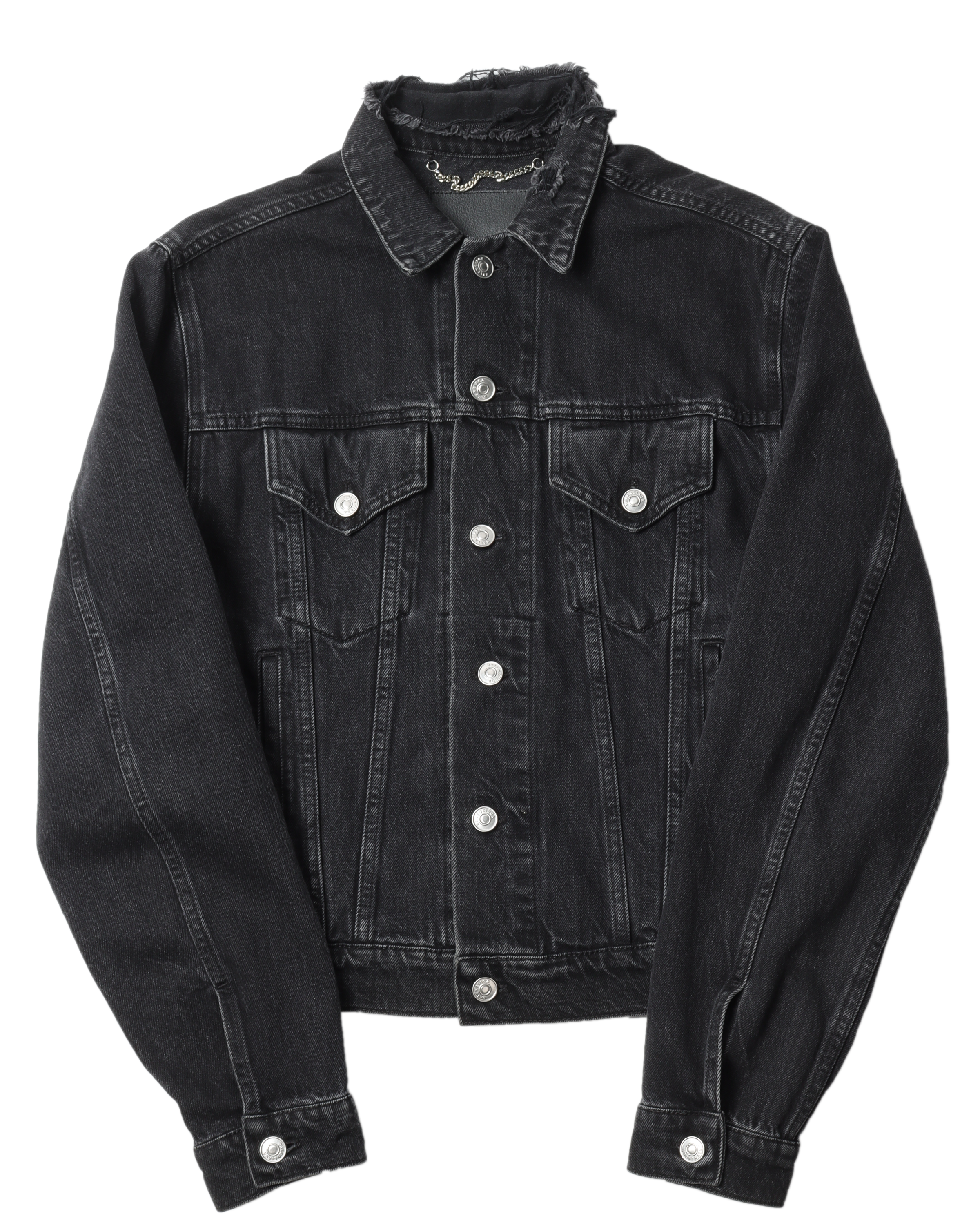 SINNERS Denim Jacket for Men & Women - Vintage Distressed Denim Jacket with Button Front & Chest Pockets - Perfect for Casual Outfits, Streetwear, and Fall Layering