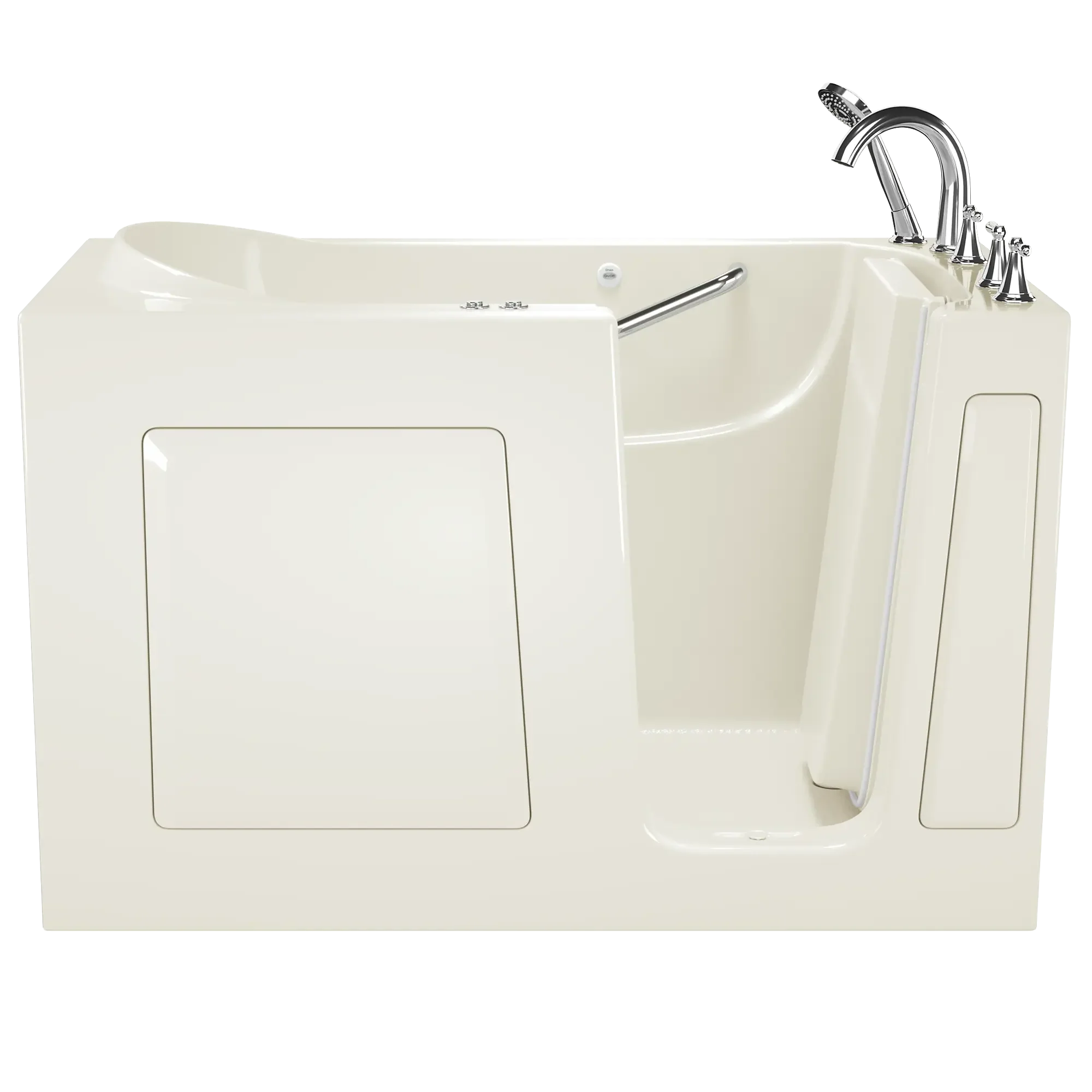 60x30 Inch Gelcoat Walk-In Bathtub with Whirlpool & Air Spa System - Right Hand Drain - Perfect for Elderly & Mobility Needs - ADA Compliant Soaking Tub for Relaxation & Hydrotherapy at Home