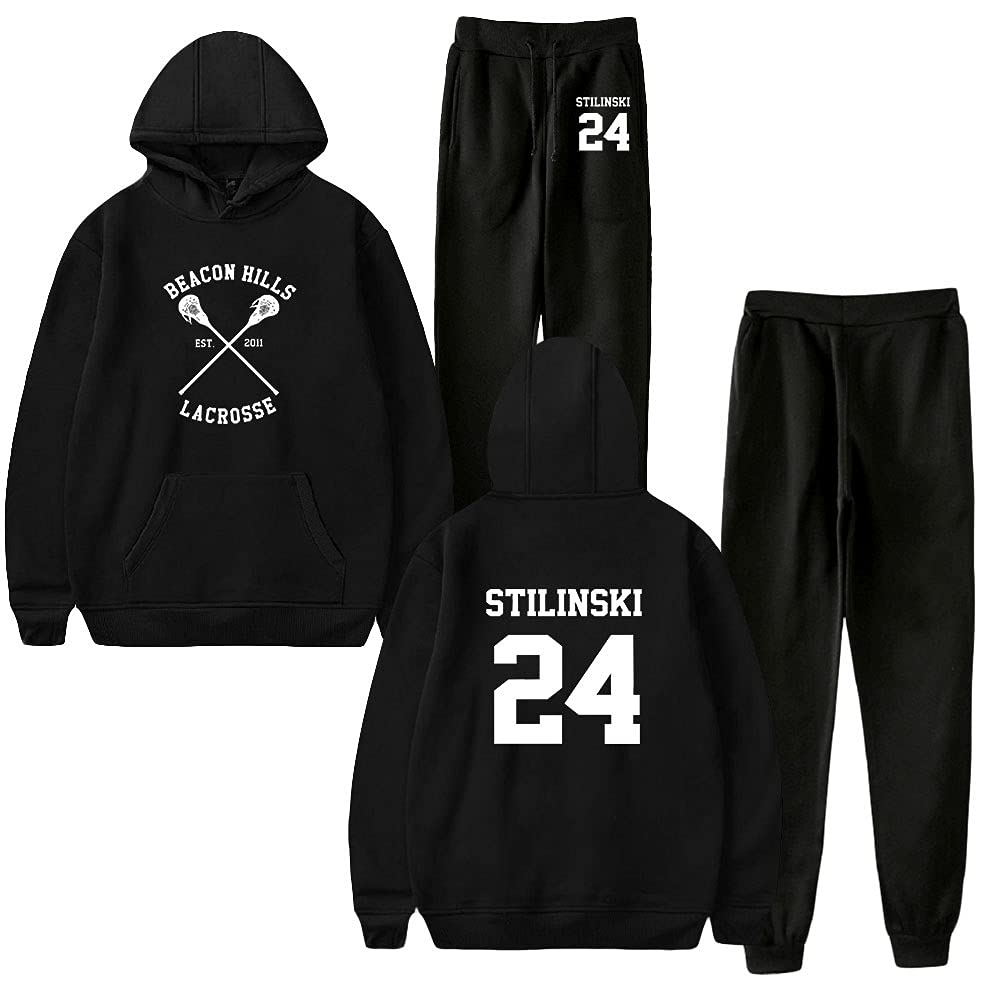 Teen Wolf Two Piece Hoodie and Sweatpants Set for Men & Women - Long Sleeve Streetwear Tracksuit | Casual Outfit, Gym Wear, Loungewear