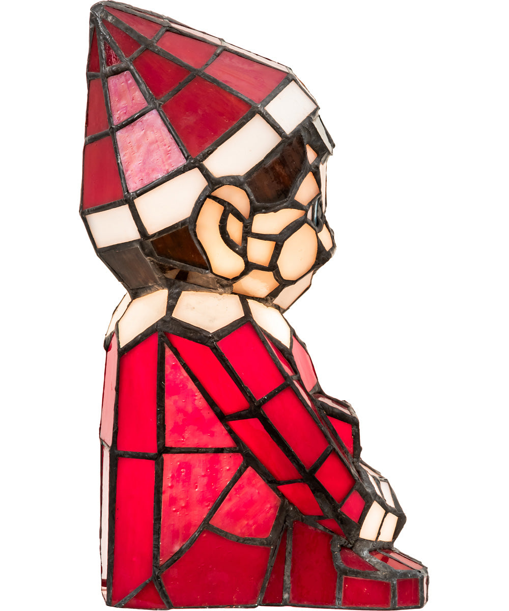 10H Red High Elf Santa's Helper Christmas Accent Lamp - Festive Holiday Decor for Home, Office & Christmas Tree Lighting