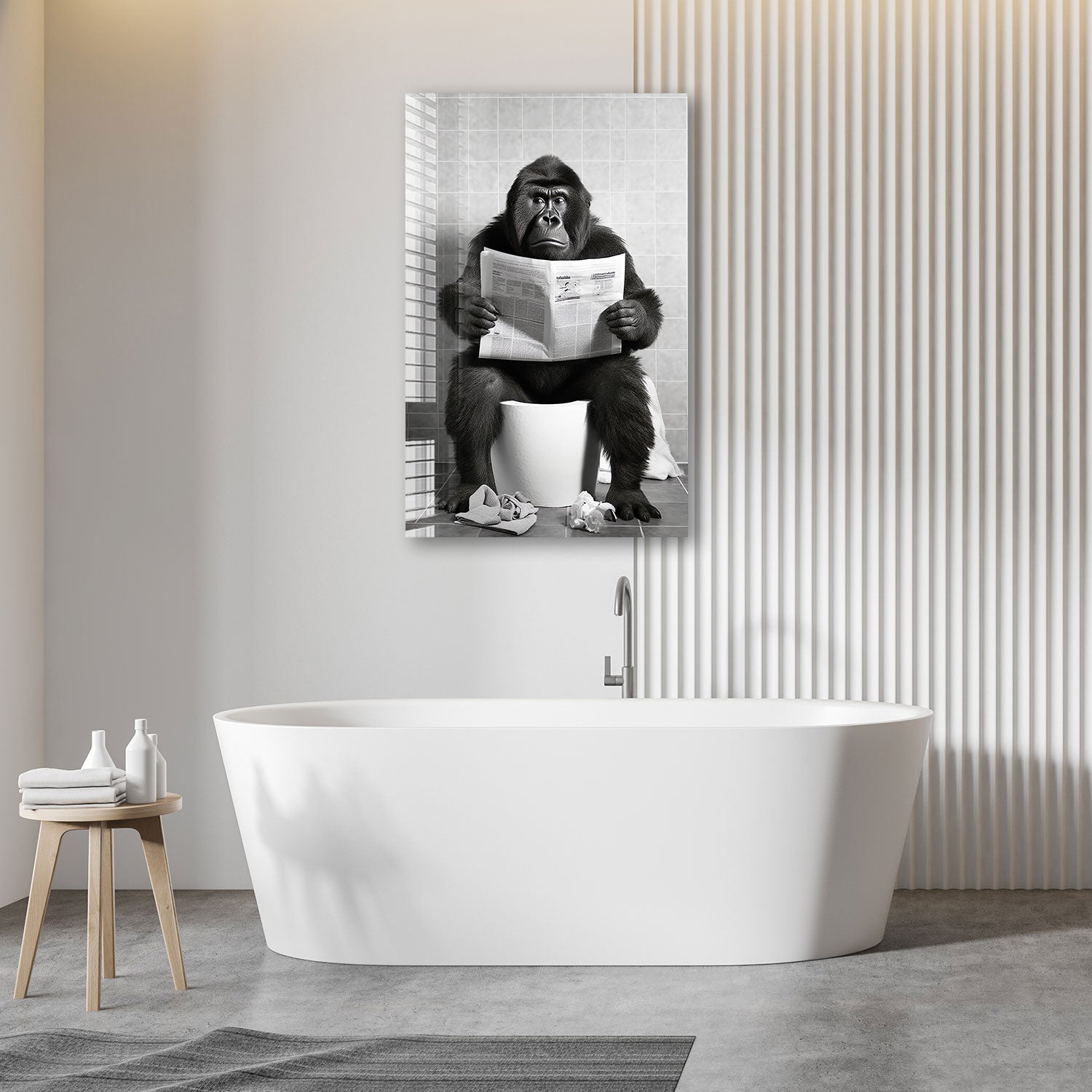 Funny Toilet Animal Gorilla Toy - Cute Bathroom Decor for Kids & Adults - Perfect for Gag Gifts, Prank Toys, and Home Decor