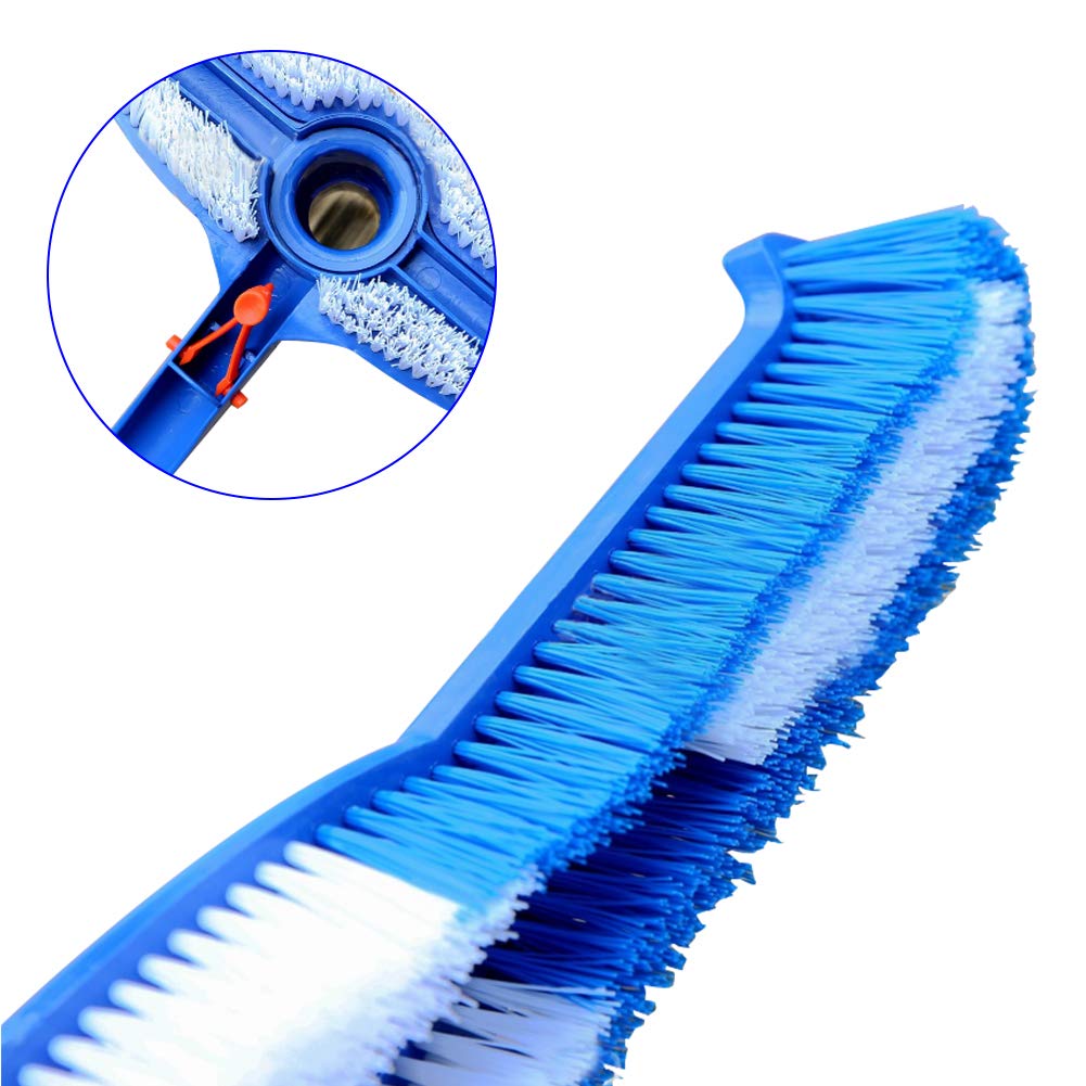 Pool Brush Vacuum Head - Heavy Duty Swimming Pool & Spa Cleaning Tool with Suction for In-Ground & Above Ground Pools - Perfect for Hotels, Resorts & Home Maintenance