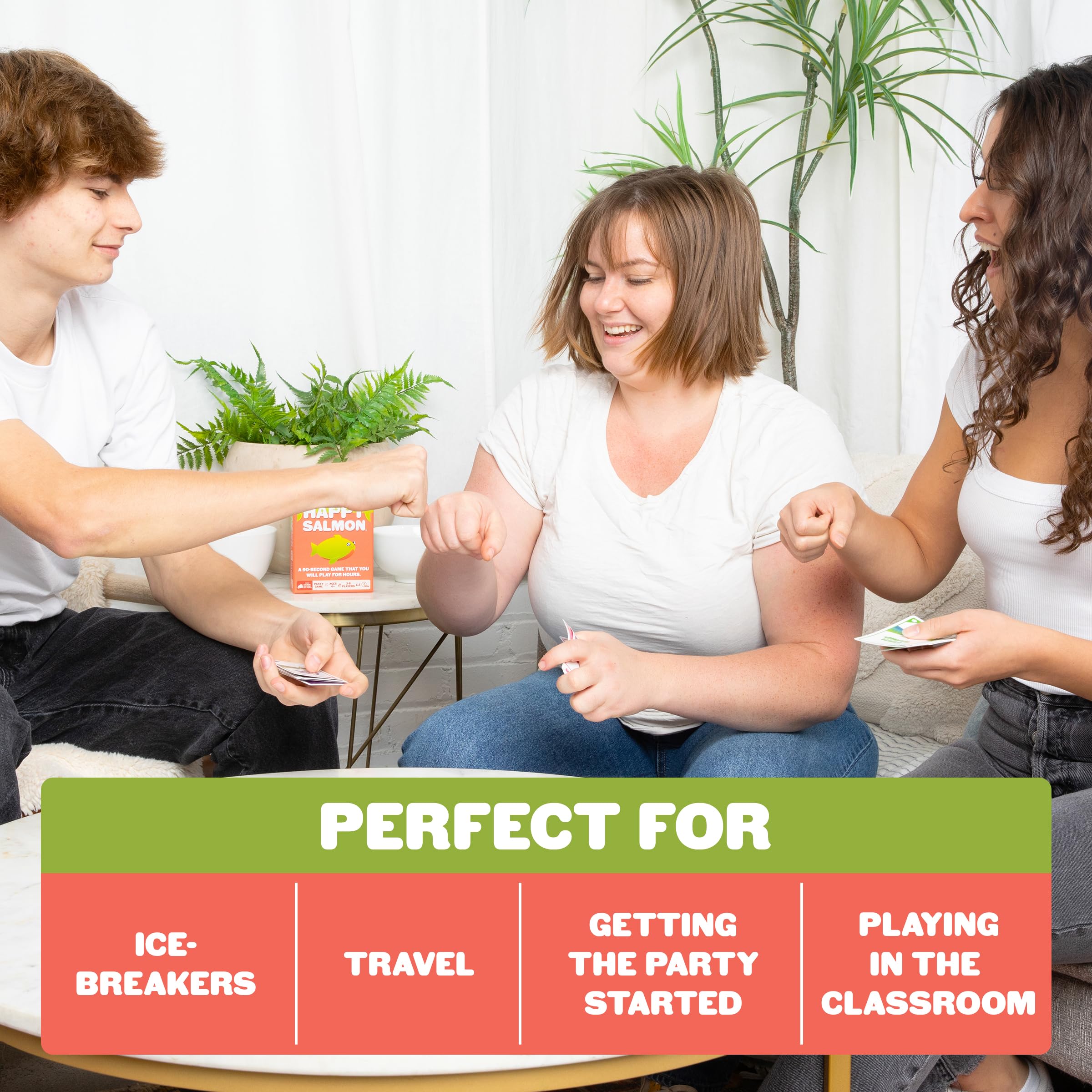 Happy Salmon by Exploding Kittens - Fast-Paced Family Card Game for Adults, Teens & Kids - Perfect for Parties, Game Nights & Classroom Activities
